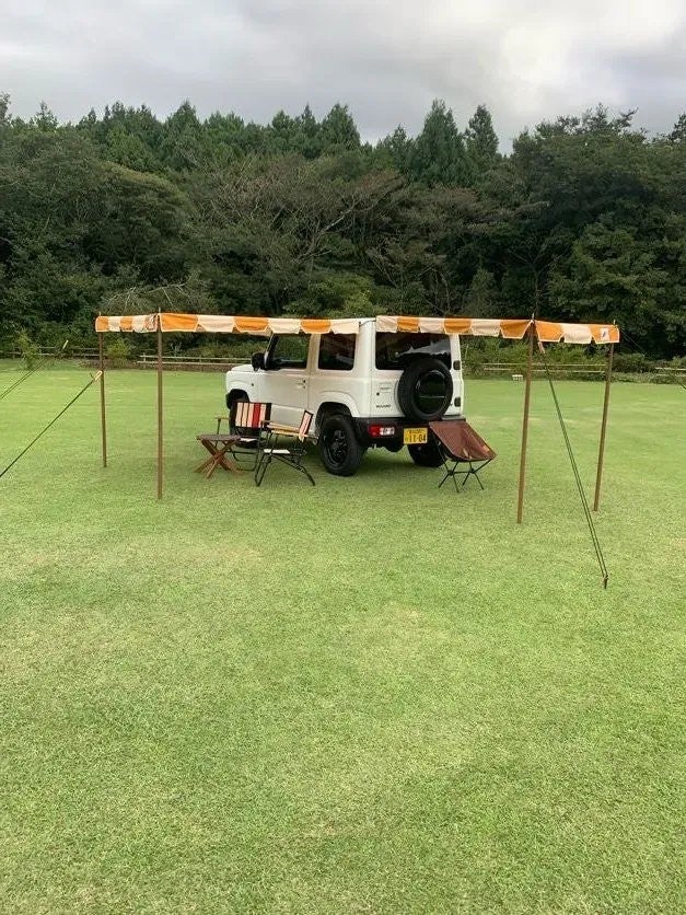 PAJAMA MOON カーサイドタープ l 話題のカーサイドタープありとあらゆる車種に絶妙なサイズのお手軽
